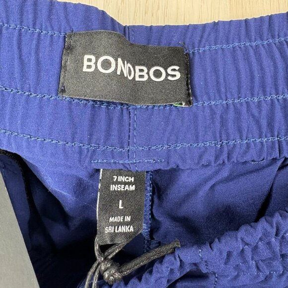 NWT Bonobos Womens Blue Drawstring Waist Night Train The Rec Swim Shorts Sz L - Picture 8 of 11